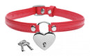 Master Series Heart Lock Choker with Keys