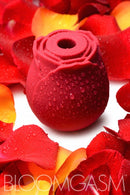 Bloomgasm Wild Rose Silicone Rechargeable Air-Pulsation Clit Stimulator - Red