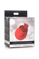 Bloomgasm Wild Rose Silicone Rechargeable Air-Pulsation Clit Stimulator - Red