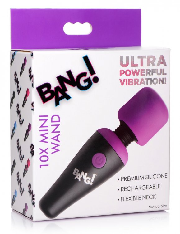 Bang! 10X Vibrating Mini Rechargeable Silicone Wand