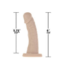 Addiction Edward 6" Curved Silicone Dildo - Vanilla