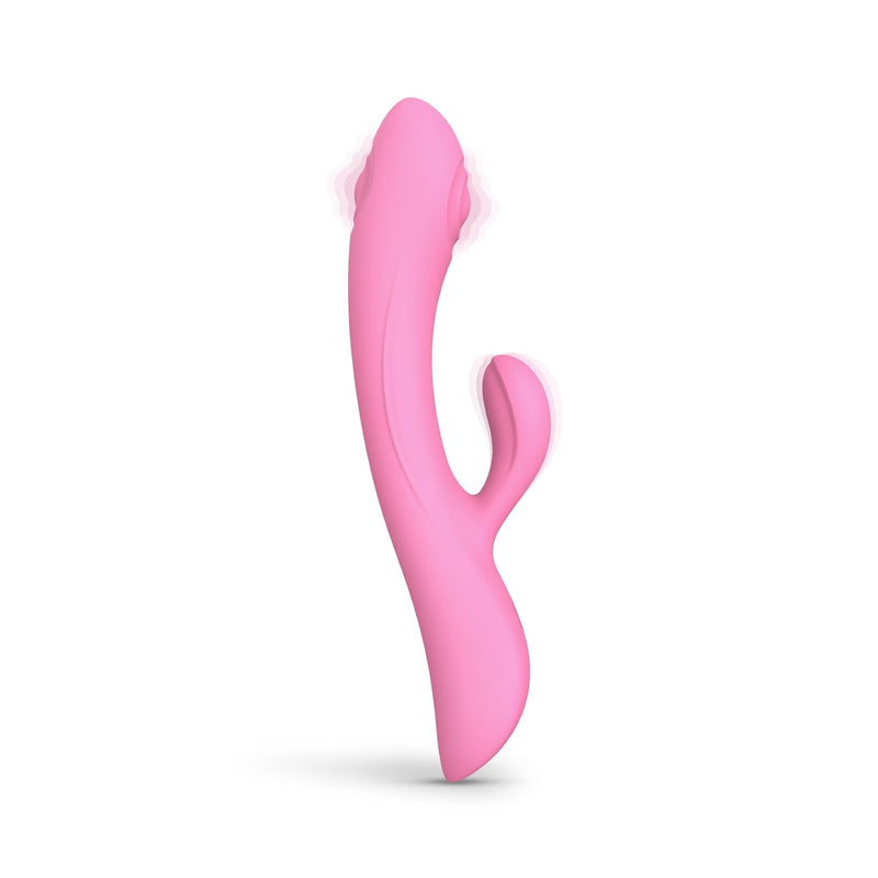 Bunny & Clyde Rechargeable Silicone Vibrating & Tapping Dual Stimulator