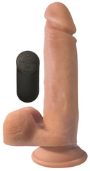 Big Shot Vibrating Remote Control Silicone Dongs - Vanilla