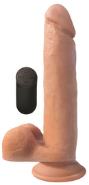 Big Shot Vibrating Remote Control Silicone Dongs - Vanilla