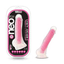 NEO Elite Glow-in-the-Dark Dual-Density Realistic Bright-Color Silicone Dildos with Suction Cup
