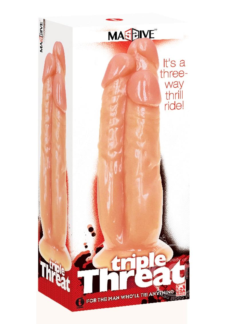 Triple Threat - 3 Cock Dildo