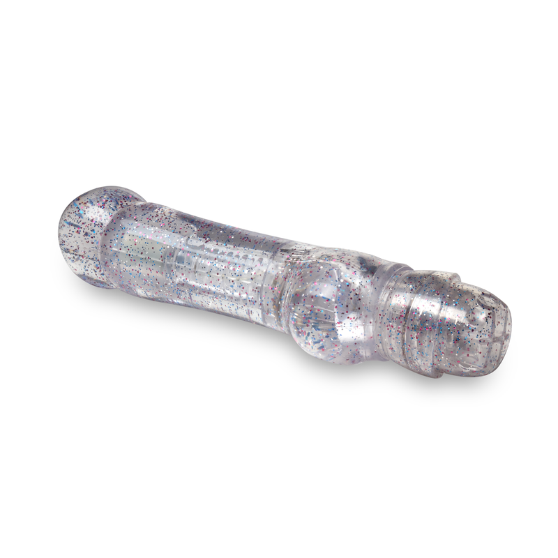 Naturally Yours Can-Can Vibrating Dildo 7" - Clear