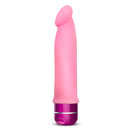 Luxe Purity Vibrating Silicone Dildo