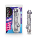 Naturally Yours Can-Can Vibrating Dildo 7" - Clear