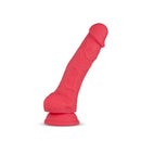 Ruse Hypnotize Colorful Silicone Dildo with Balls and Suction Cup