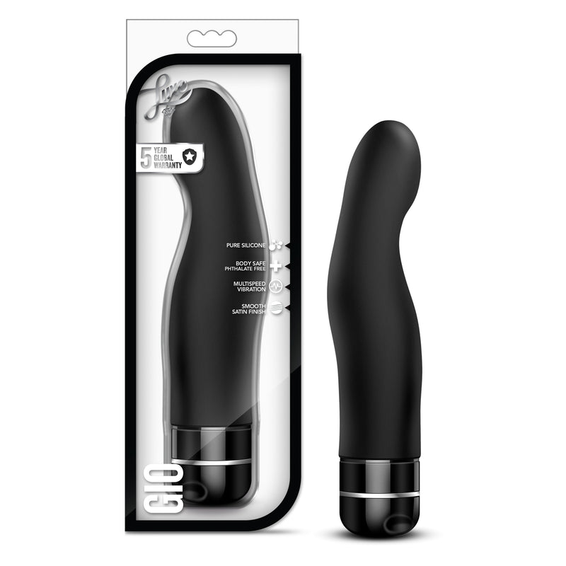 Luxe Gio Curved Vibrating Silicone Dildo Luxe Gio Curved Vibrating Silicone Dildo