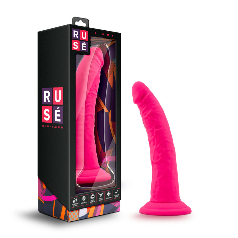 Ruse Jimmy Colorful Silicone Dildo with Suction Cup