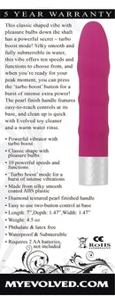 Evolved Ignite Rigid Silicone Vibrator with Turbo Boost - Pink