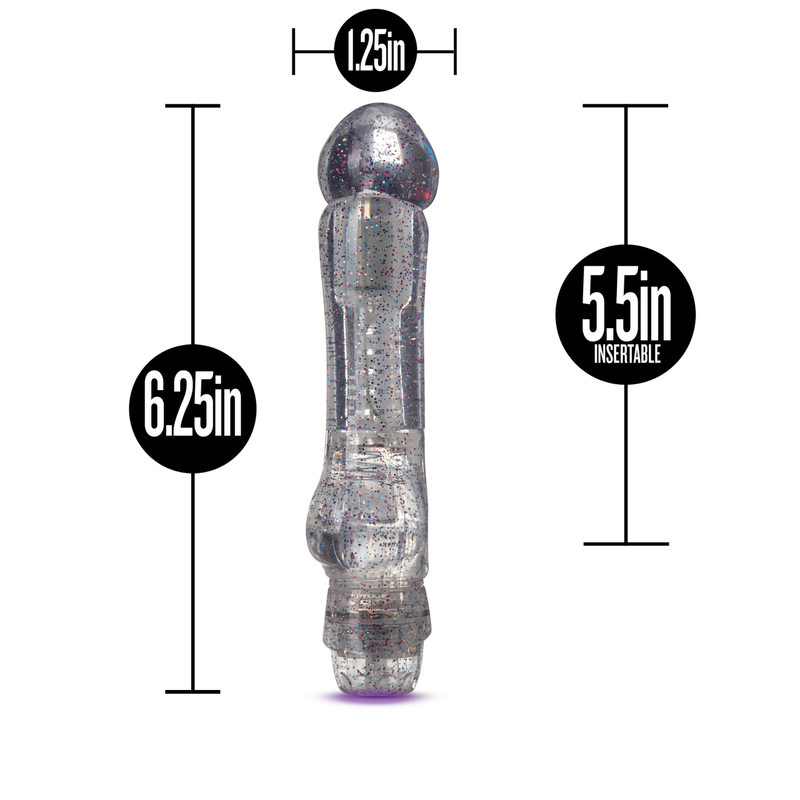 Naturally Yours Can-Can Vibrating Dildo 7" - Clear Naturally Yours Can-Can Vibrating Dildo 7" - Clear
