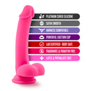 Ruse D-Thang Colorful Silicone Dildo with Balls and Suction Cup