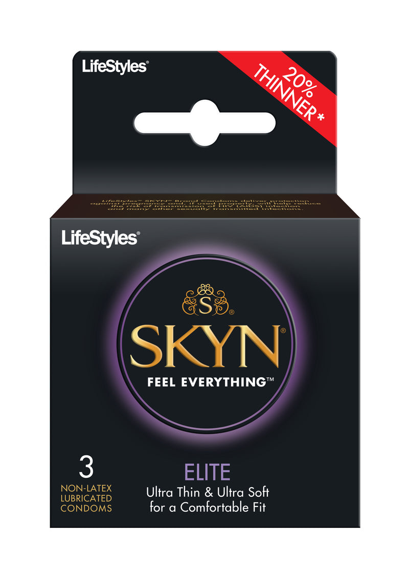 Skyn Elite Thin Non-Latex Polyisoprene Condoms - 3-Pack Skyn Elite Thin Non-Latex Polyisoprene Condoms - 3-Pack