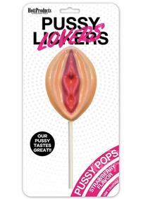 Pussy Lickers Pussy Pop - Strawberry Flavor