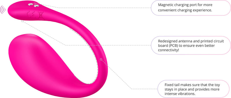 Lovense Lush 3 Bluetooth G-Spot Vibrator - Pink