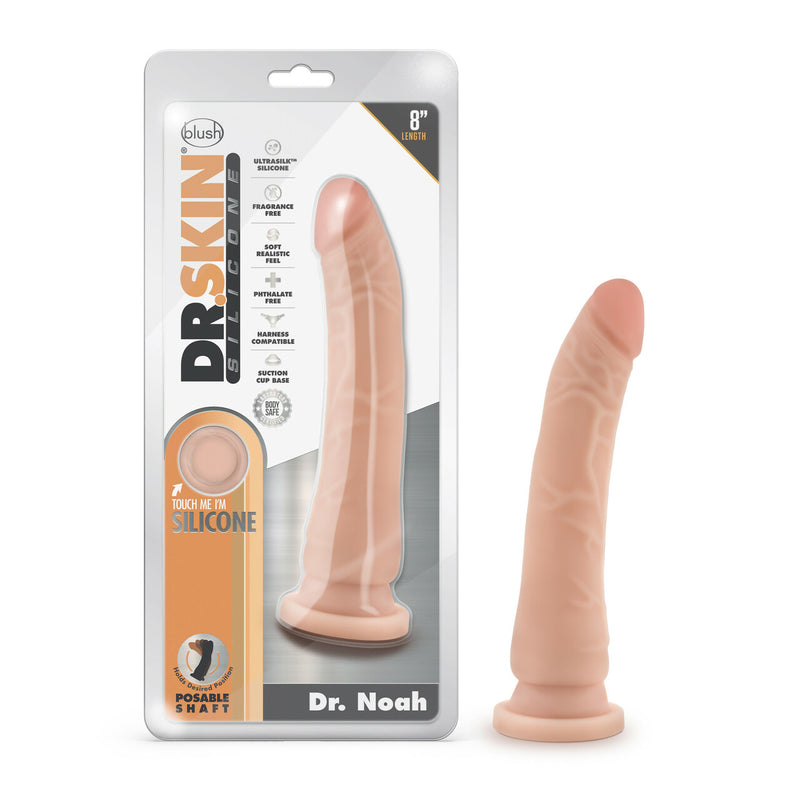 Dr Skin {Silicone} Dr. Noah 8" Dildo with Suction Cup