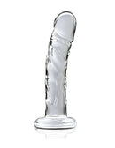 Icicles No 62 6.5" Glass Dildo with Flared Base