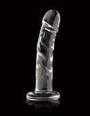 Icicles No 62 6.5" Glass Dildo with Flared Base