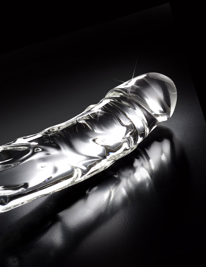 Icicles No 62 6.5" Glass Dildo with Flared Base