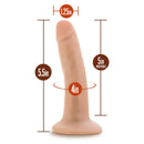 Dr. Skin Platinum Collection Dr. Lucas Silicone Dildo with Suction Cup 5.5in