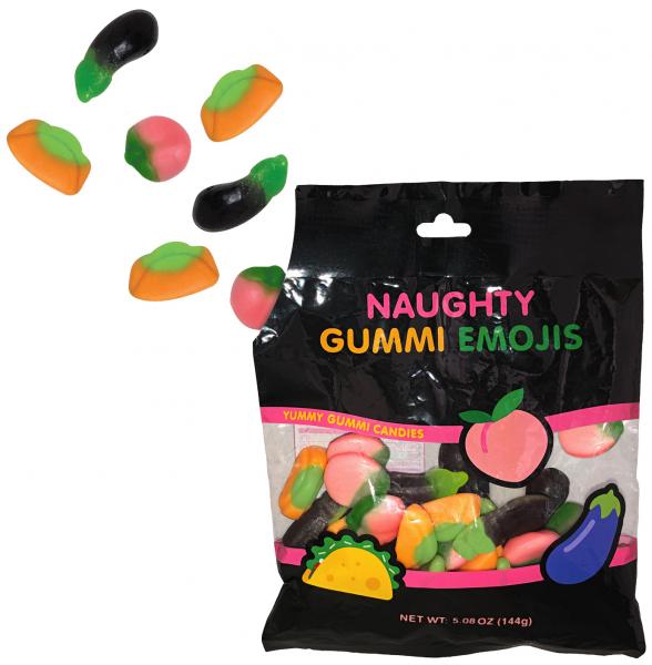 Naughty Emoji Gummies Assorted Flavor Candy (~32 per bag)