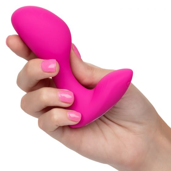 Silicone Remote G-Spot Arouser Vibrating Dual Stimulator Panty Vibe - Pink