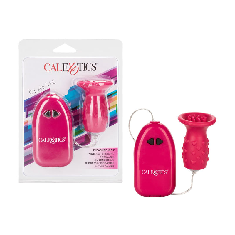 Pleasure Kiss Wired Bullet Vibrator with Silicone Sleeve - Cerise Pleasure Kiss Wired Bullet Vibrator with Silicone Sleeve - Cerise