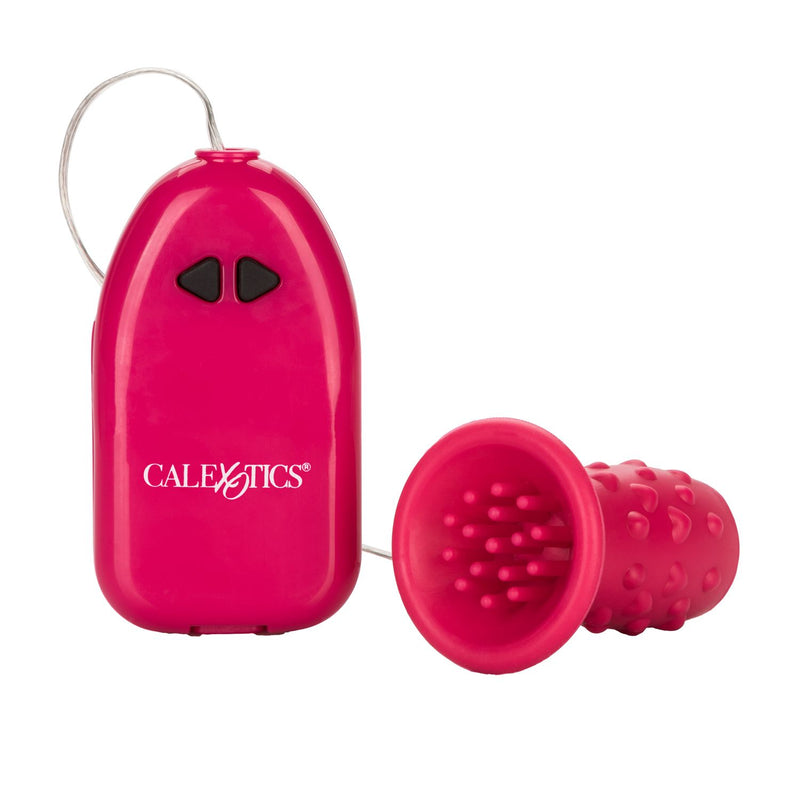 Pleasure Kiss Wired Bullet Vibrator with Silicone Sleeve - Cerise