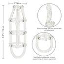 Soft Strappy Jelly Cock Cage Enhancer - Clear