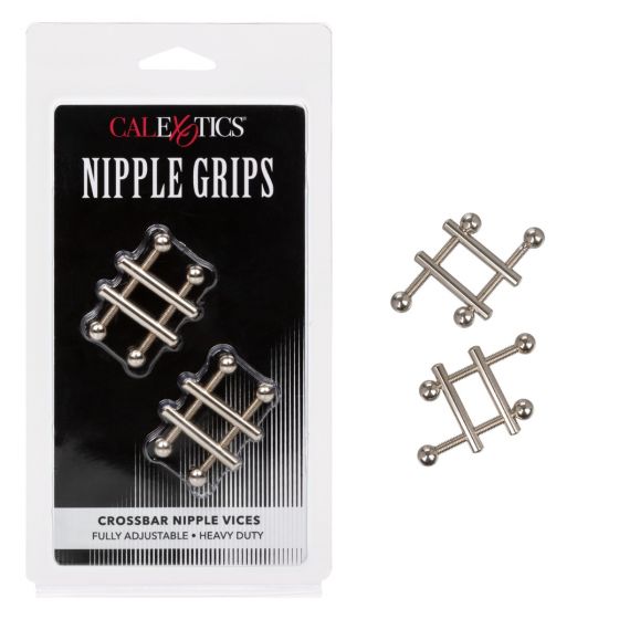 Nipple Grips Adjustable Metal Crossbar Nipple Vices (Pair)