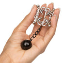 Nipple Grips 4-Point Weighted Nipple Presses (Pair) - Silver/Black