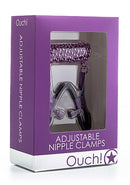 Ouch! Adjustable Nipple Clamps with Chain