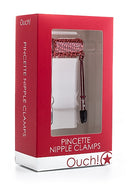 Ouch! Pincette Tweezer Nipple Clamps with Chain