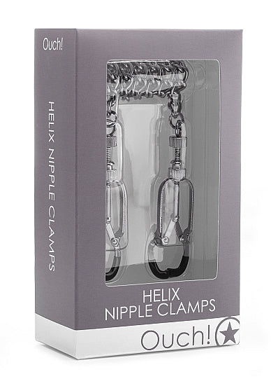 Ouch! Helix Nipple Clamps with Chain