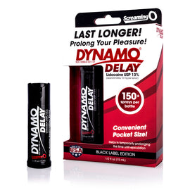 ScreamingO Dynamo Delay Spray Black Label Edition with Lidocaine 13%