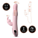 Lush Aurora Silicone Rechargeable Vibrating Dual Stimulator - Light Pink