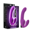Temptasia Cyrus Strapless Silicone Dildo With Rechargeable Bullet - Purple