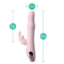 Lush Aurora Silicone Rechargeable Vibrating Dual Stimulator - Light Pink